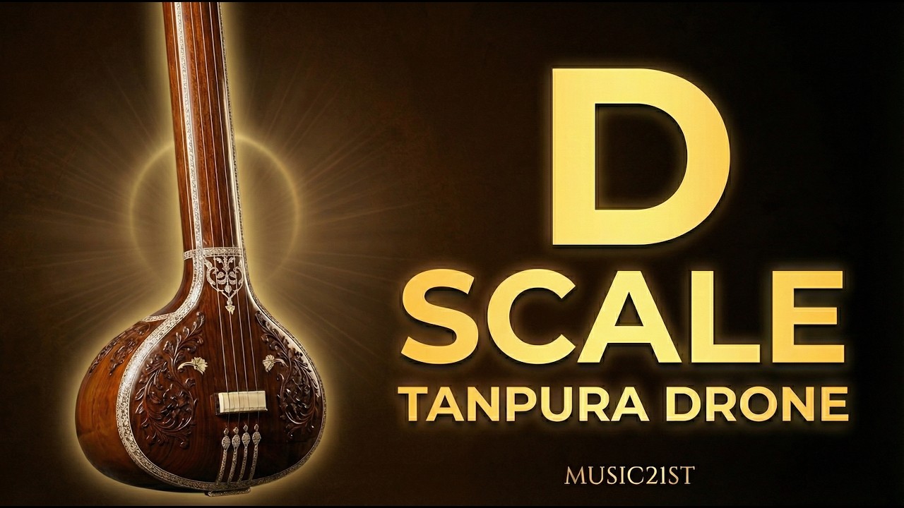 TANPURA-TAMPURA : Scale -D  : High Quality Studio Sound ||  गायकी के रियाज़ के लिए अति उत्तम  :