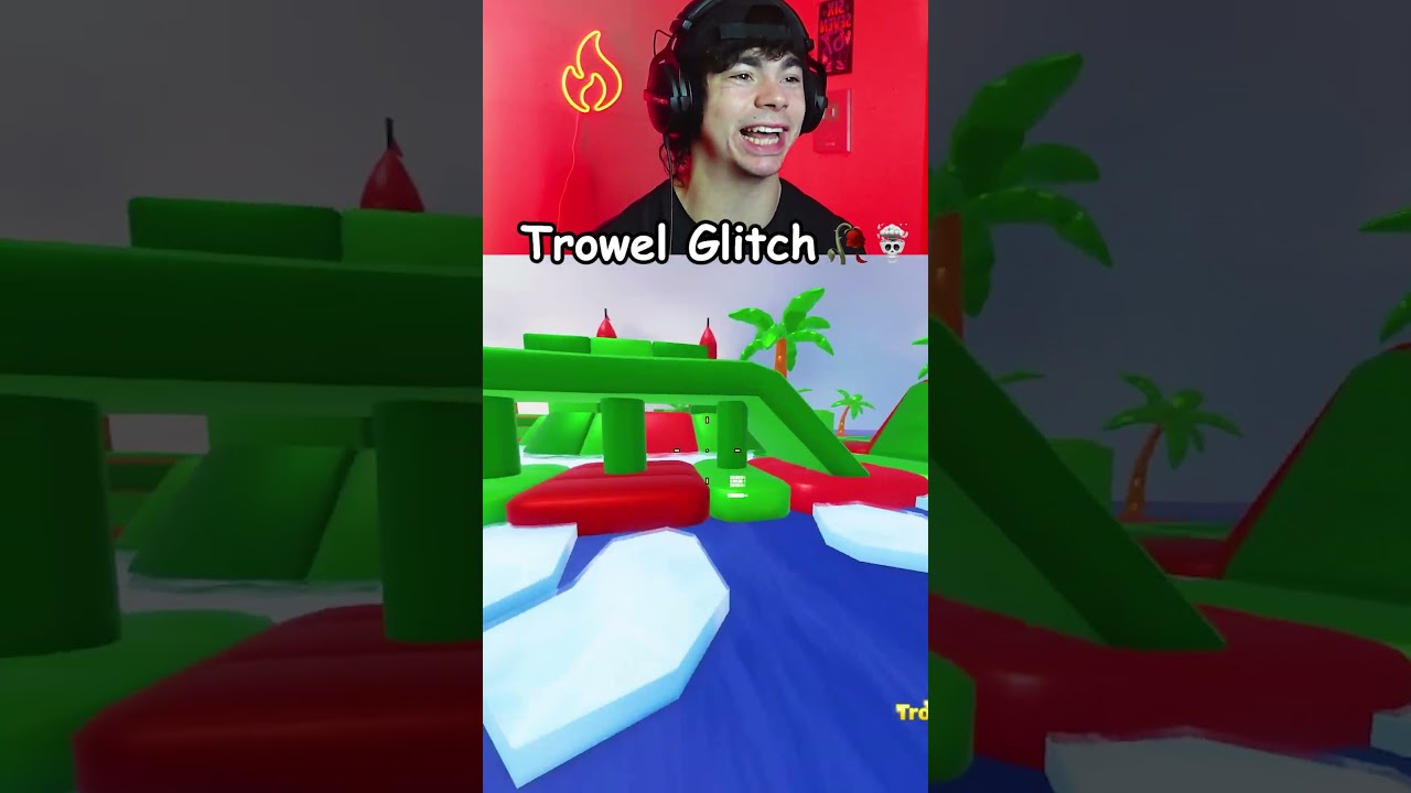 Trowel Glitch Under the Map in Rivals!