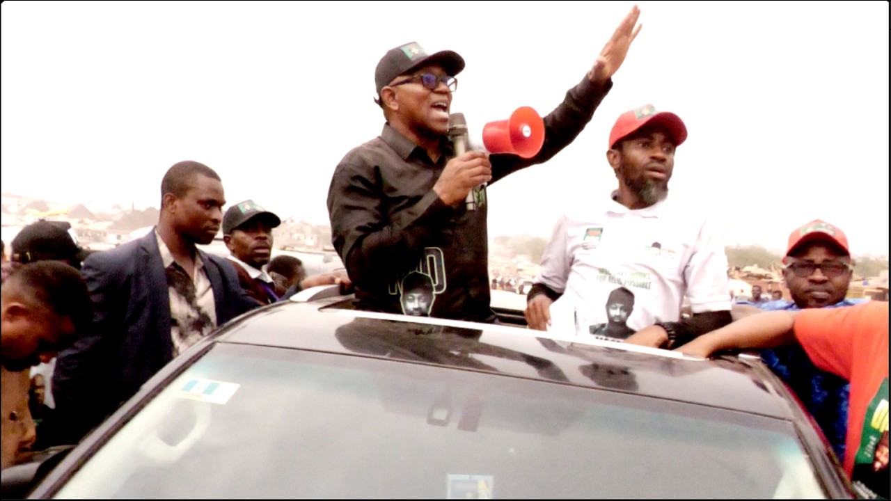 Peter Obi Pulls Massive Crowd for ADC Campaign At Apo Market - 
