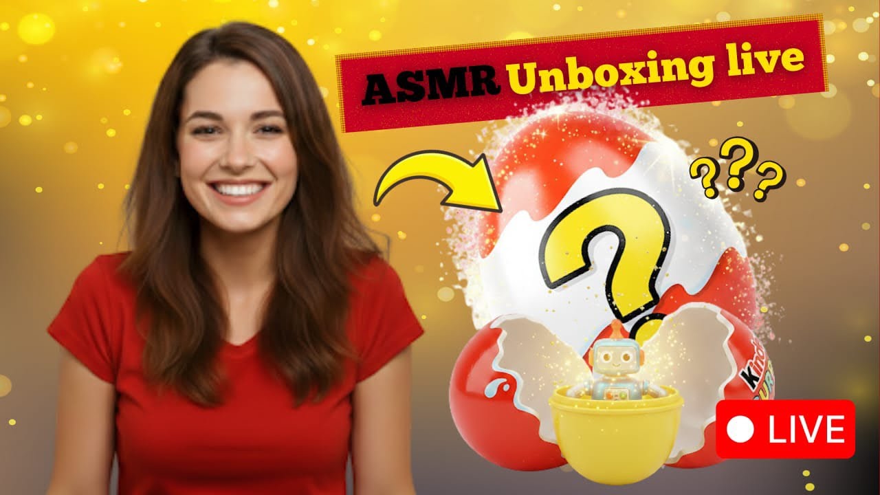 🥚 ASMR Live Kinder Egg Opening — Surprise Reveal ✨