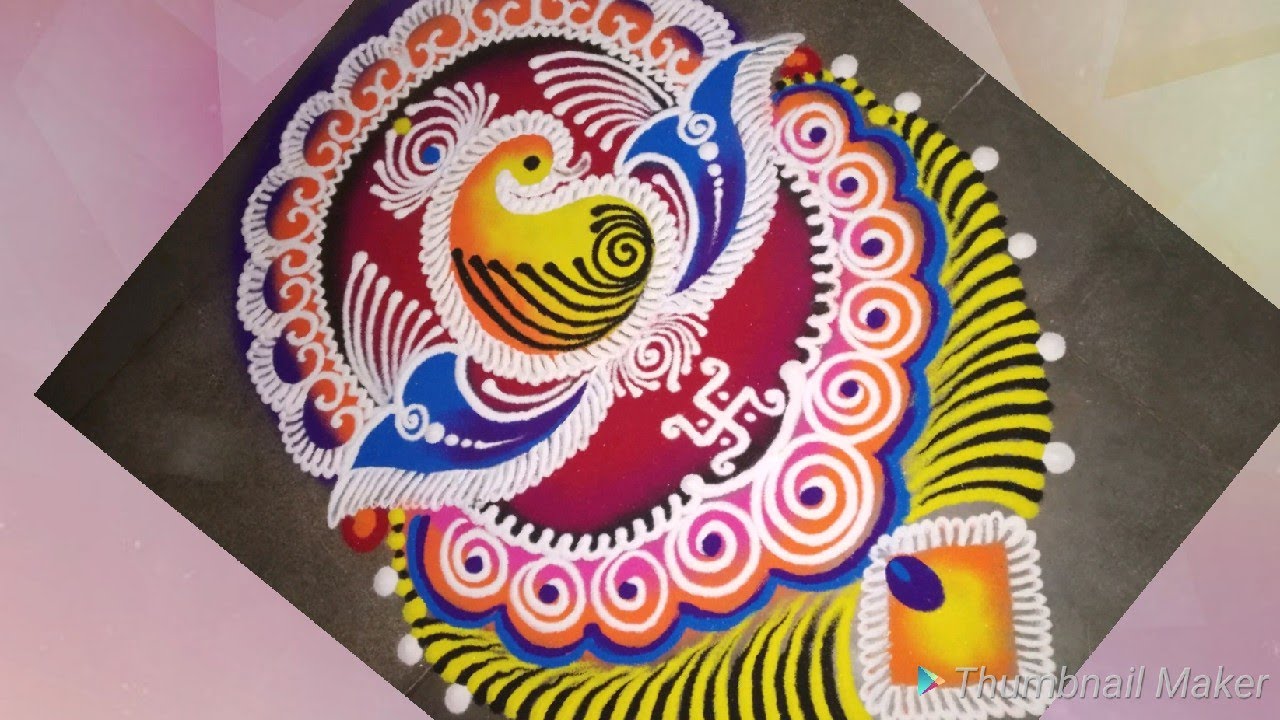 Simple and beautiful sanskar Bharti rangoli