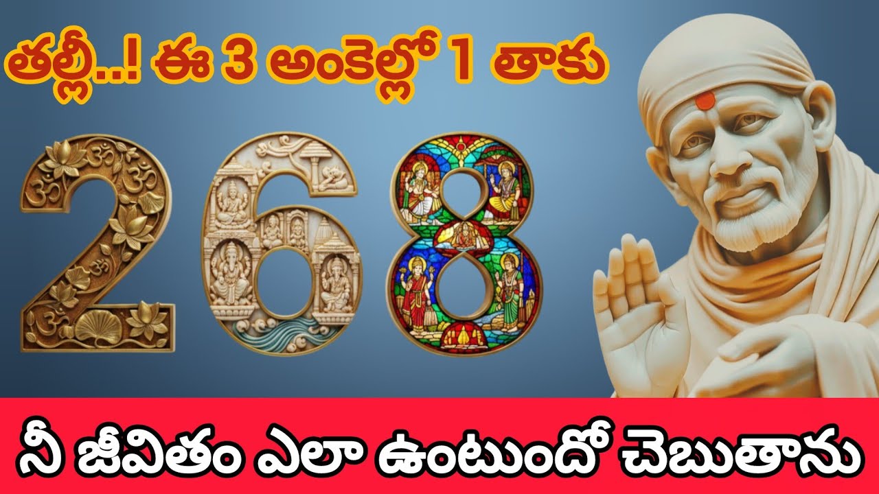తల్లీ..! ఈ 3 అంకెల్లో 1 తాకు 2 6 8 నీ జీవితం ఎలా ఉంటుందో చెబుతాను బిడ్డా 