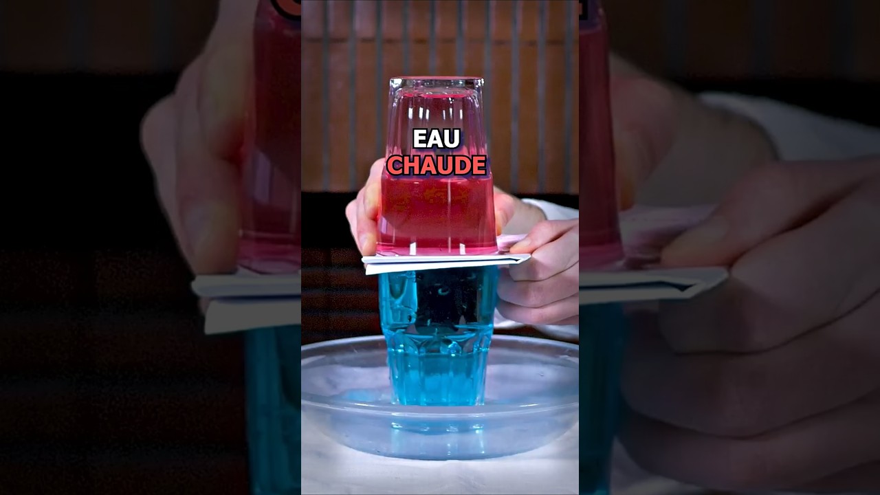 Eau CHAUDE contre Eau FROIDE ! #science #apprendre #education #scientifique #exp&eacute;rience