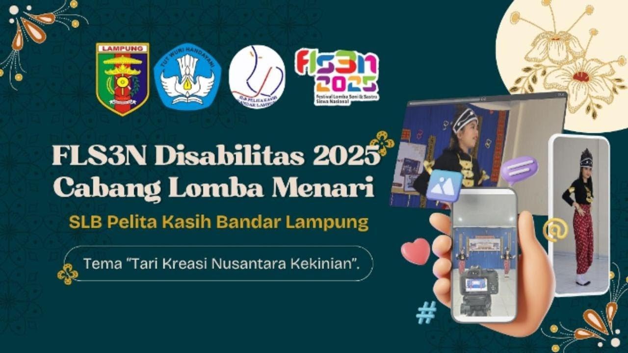 FLS3N Disabilitas 2025 | Lomba Menari SLB Pelita Kasih Bandar Lampung 💃✨