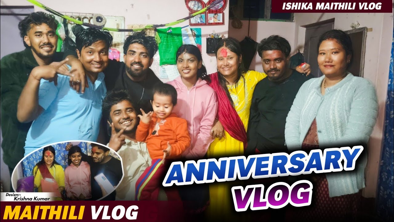 Our 4th marriage anniversary Vlog🤗#maithili#vlog  #ishikabhujel #comedy #anniversary #marriage #fyp 