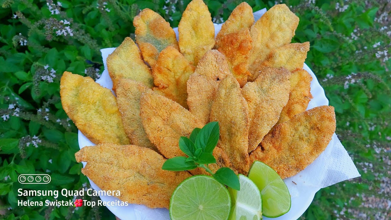 Como fazer PEIXINHO da HORTA A MILANESA  - PANC  - É DELICIOSO IGUAL FILÉ DE PEIXE - Peixe vegano!