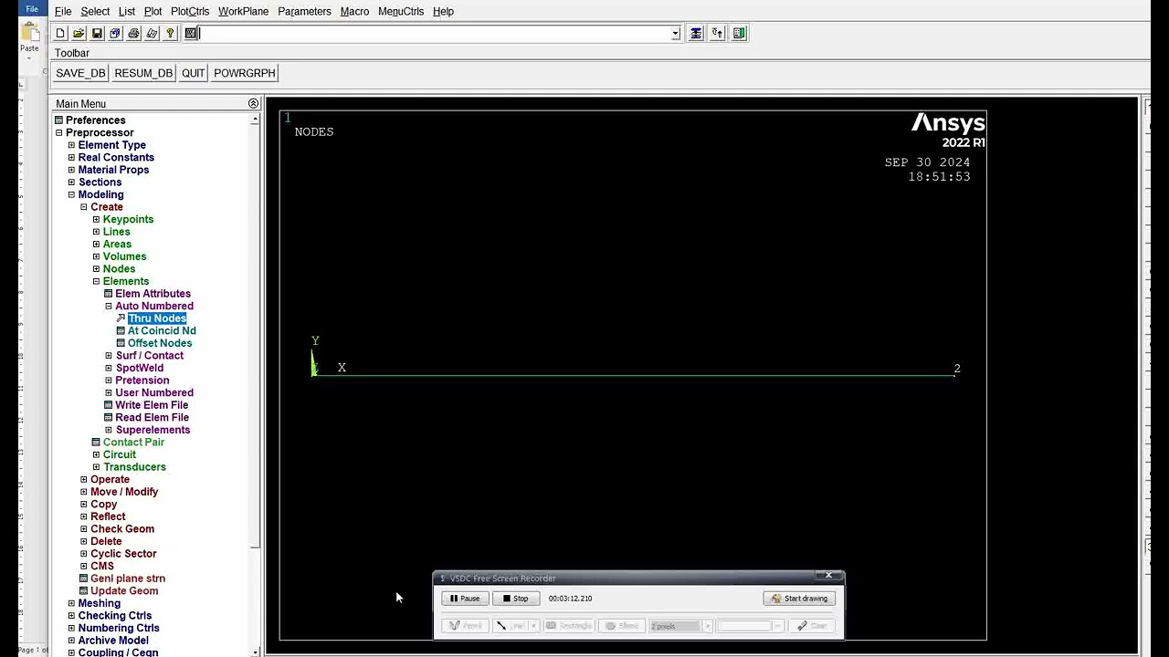 ANSYS APDL 1D BAR PROBLEM