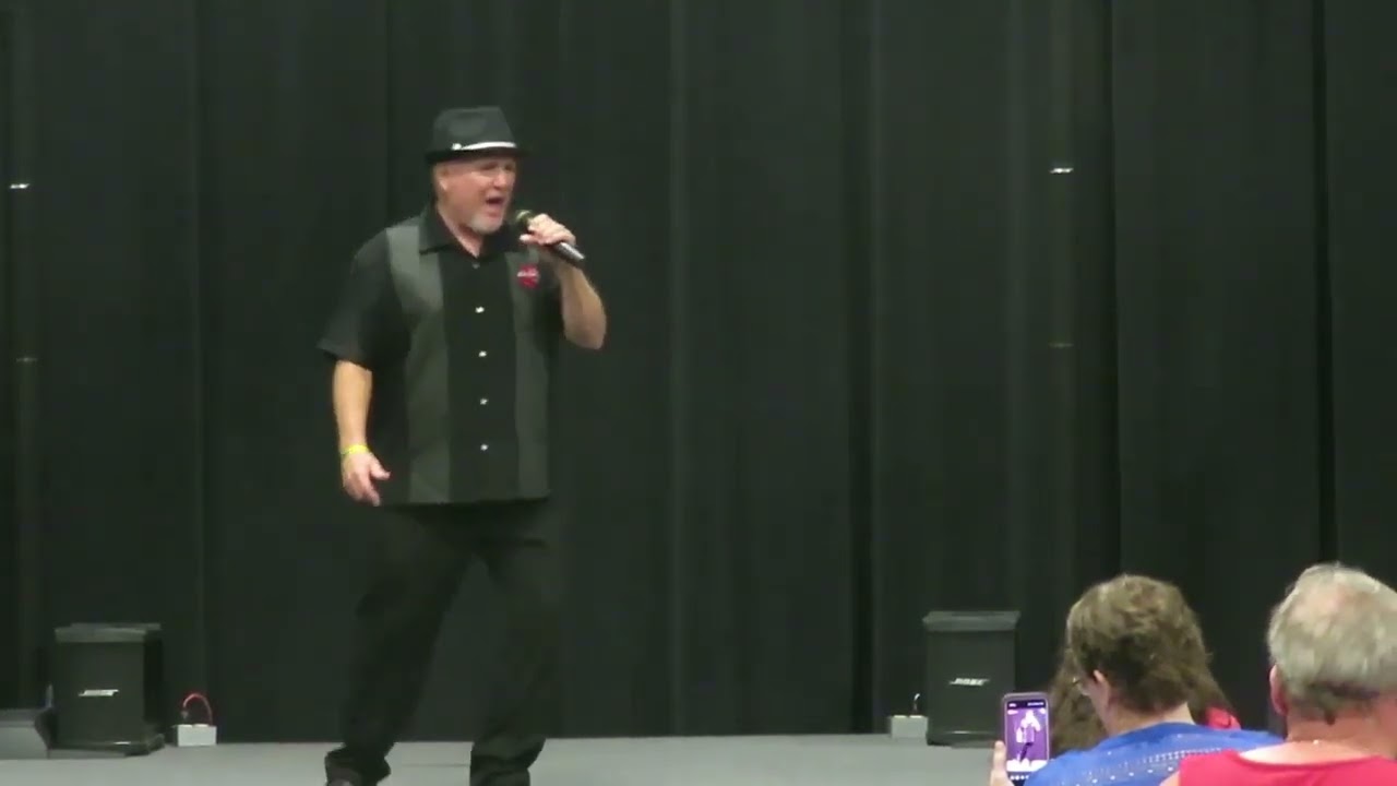 Curtis Bowmer sings Edge Of Reality Entertainment Pavilion Elvis Week 2022