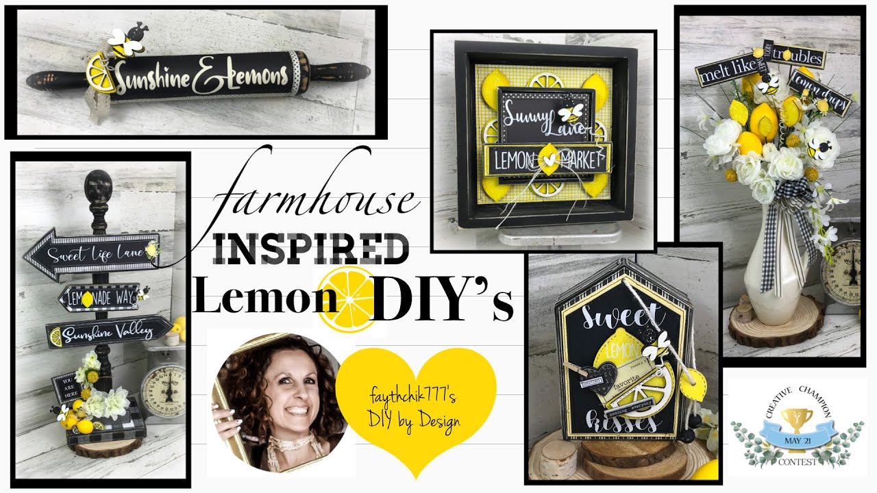Farmhouse Lemon Décor DIY | DIY Farmhouse Lemon Crafts | Creative Champion Contest Season 2 Round 1
