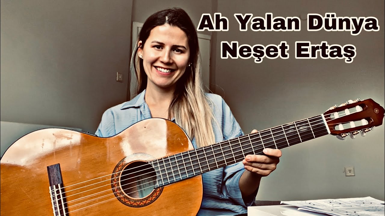 Ah Yalan Dünya \ Neşet Ertaş \ Gitar Ritim ( Sadece 2 Akor )🎸