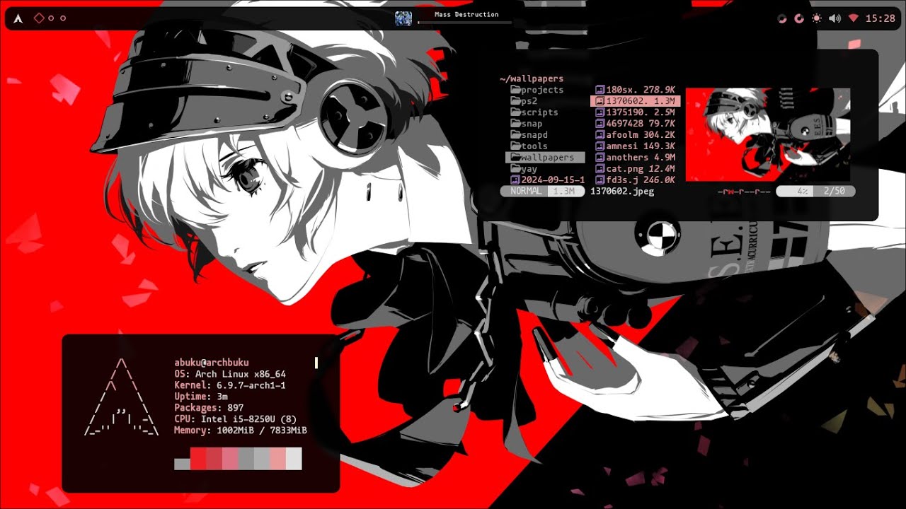 Your Average Arch Hyprland Rice Update (feat. Aigis)