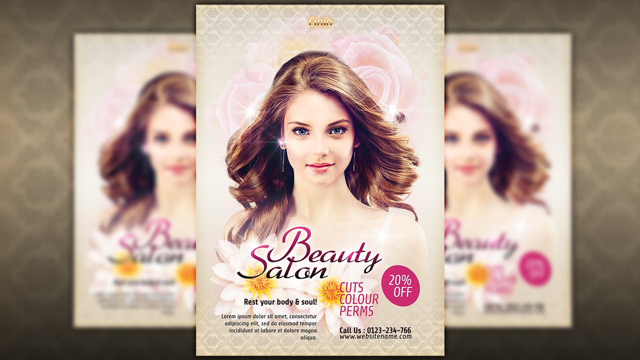 How To Create a Beauty Salon Promotional In Photoshop