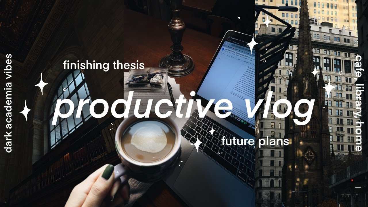 productive vlog ✦ working at cafes, bookstore, future plans ✦ no.037