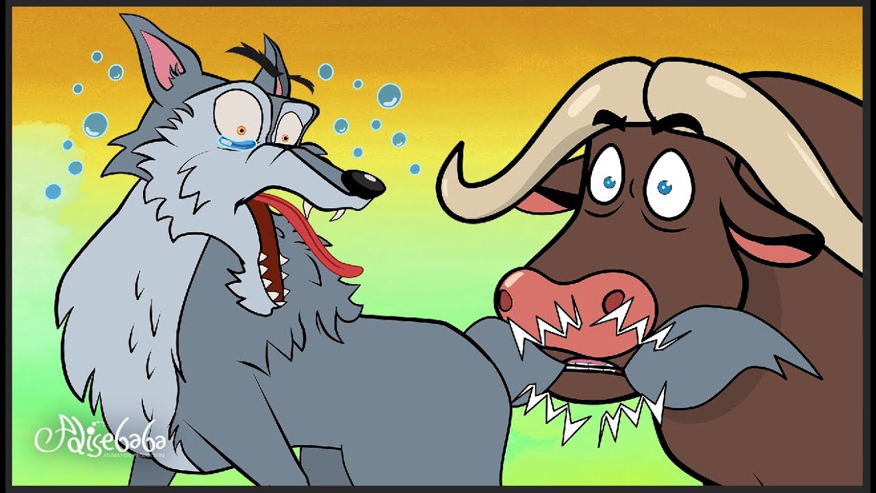 El Lobo Feroz Y El Búfalo Inteligente | Cuentos infantiles para dormir en Español