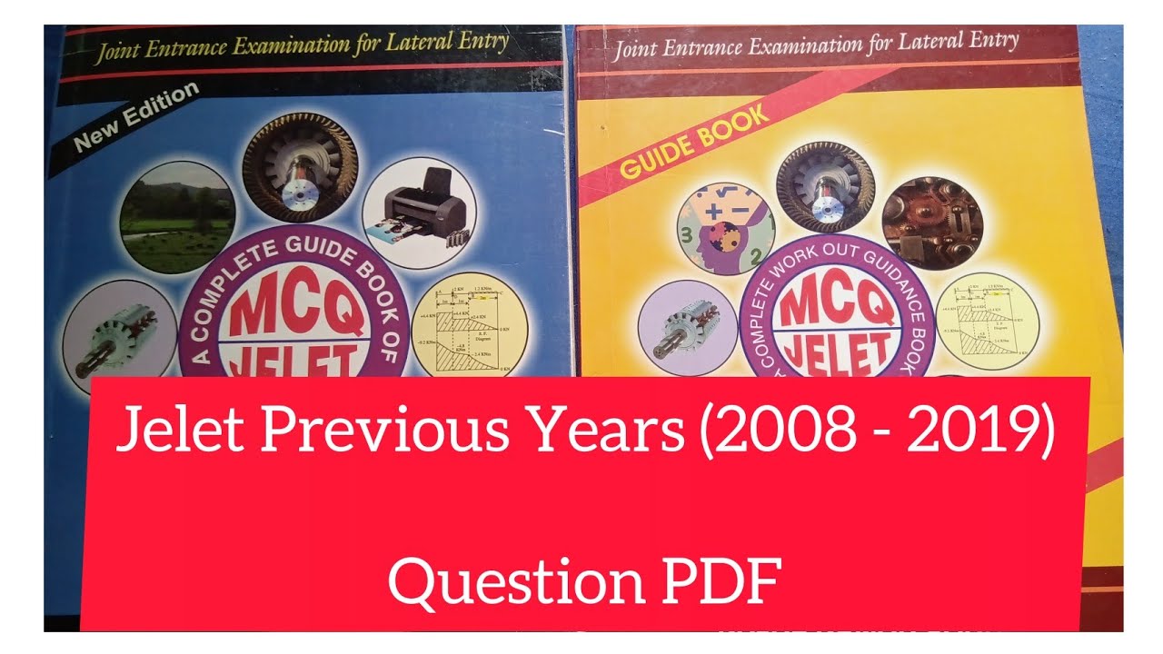 Jelet Previous Year (2008 - 2019) Questions Free PDF।Jelet Book। Jelet Previous year question paper
