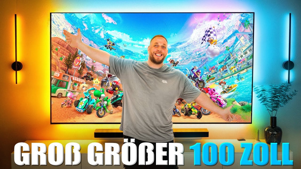4K FERNSEHER der einfach nur RIESIG ist🤩  LG QNED evo Ai QNED86 in 100 ZOLL