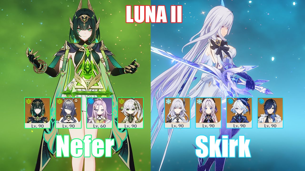 C0 Nefer Lunar & C0 Skirk Freeze | Spiral Abyss Luna II | Genshin Impact