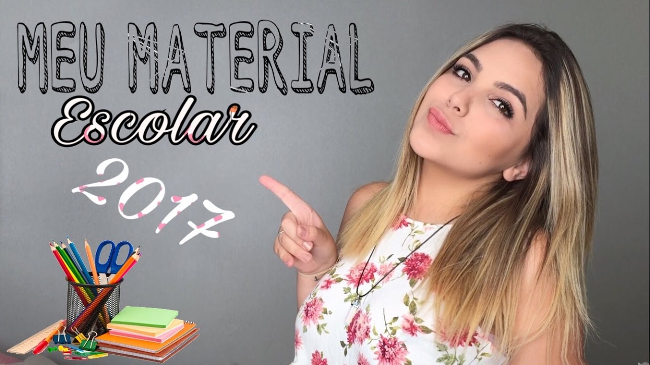 Meu material escolar 2017 | Ise Tomas
