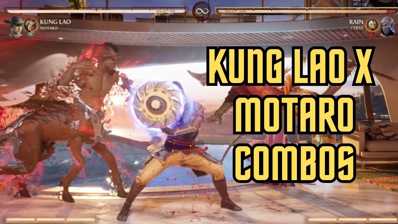 MK1 Kung Lao X Motaro Combos (with inputs)