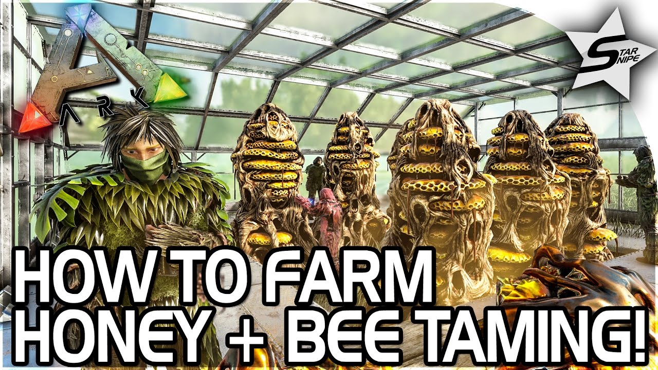 HOW TO FARM HONEY + TAMING THE GIANT QUEEN BEE in ARK Survival Evolved - ARK NEW UPDATE 257 Gameplay