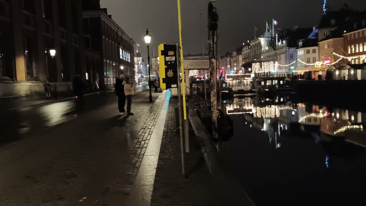 Rainy Evening in Copenhagen POV | 4K Cinematic Walk | Canon R8