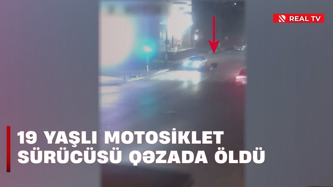 19 yaşlı motosiklet s&uuml;r&uuml;c&uuml;s&uuml; qəzada həyatını itirdi