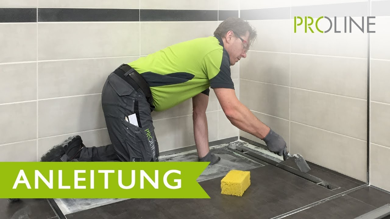 PROLINE PROCHANNEL Linienentw&auml;sserung f&uuml;r perfekte bodengleiche Duschen