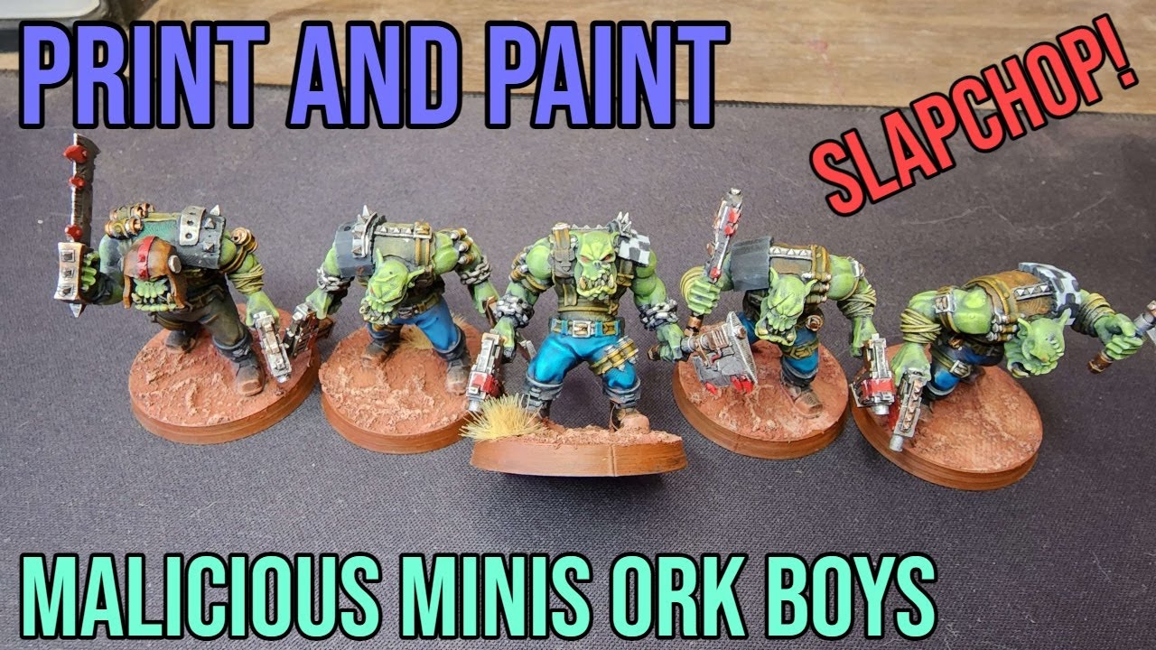 Speedpainting my Ork army - Slapchop method with Contrast Paints