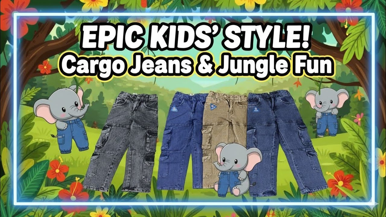 Elephant kids Baggy jeans manufacturer in Bangalore / korean Baggy pants, Denim Baggy jeans, 
