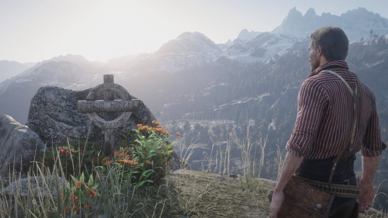 Могила Артура Моргана в RDR2