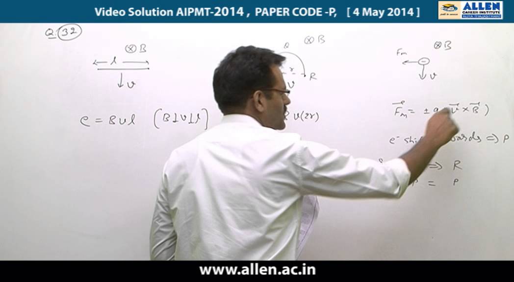 AIPMT 2014 Video Solutions by ALLEN ( Physics Q 31, 32, 33, 34, 35 )