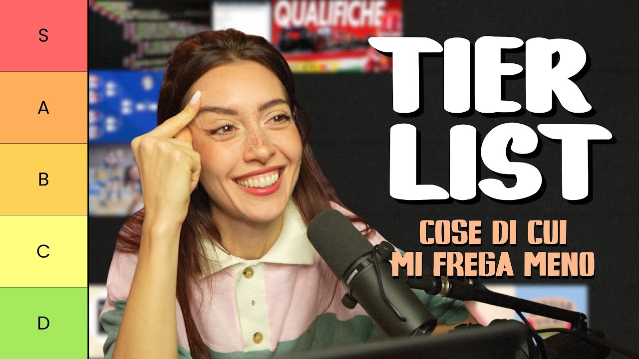 TIER LIST - COSE DI CUI MI FREGA MENO