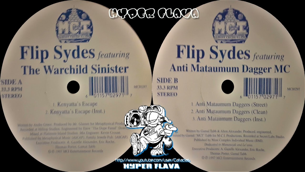 Flip Sydes - Kenyatta's Escape / Anti Mataumum Daggers (Full Vinyl, 12