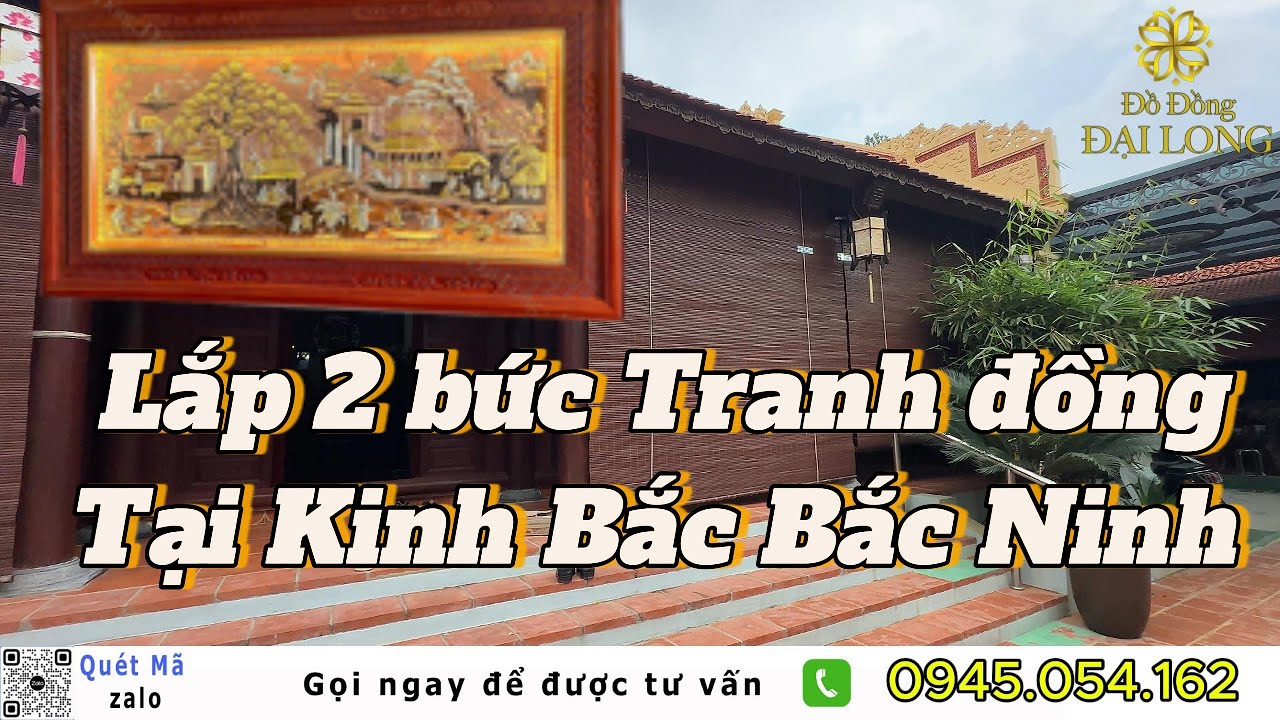 Bàn giao và lắp đặt bộ tranh cội nguồn quê hương + vinh quy bái tổ tại Kinh Bắc Bắc Ninh