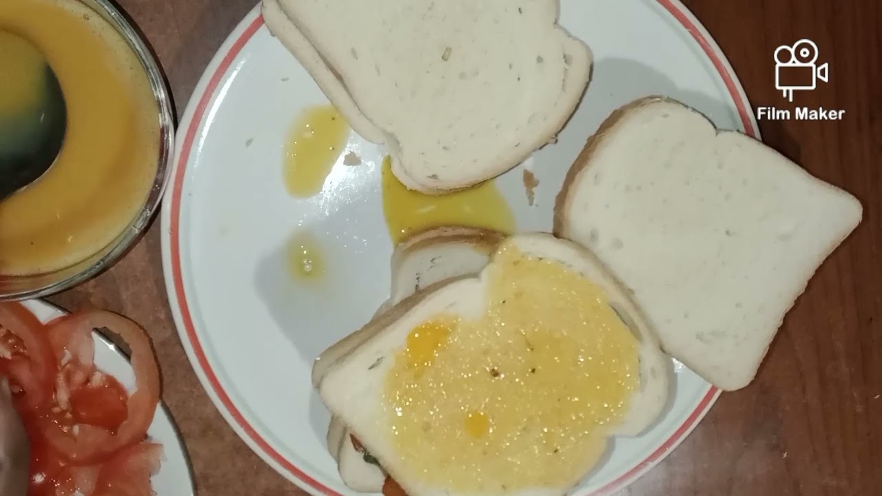 how to make bread toast using frying pan!!