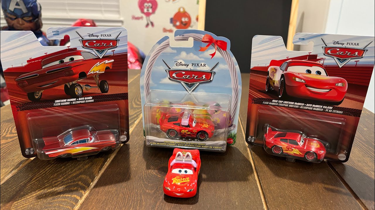Lightning Ramone, Easter McQueen, Road Trip Lightning McQueen Disney Pixar Toys