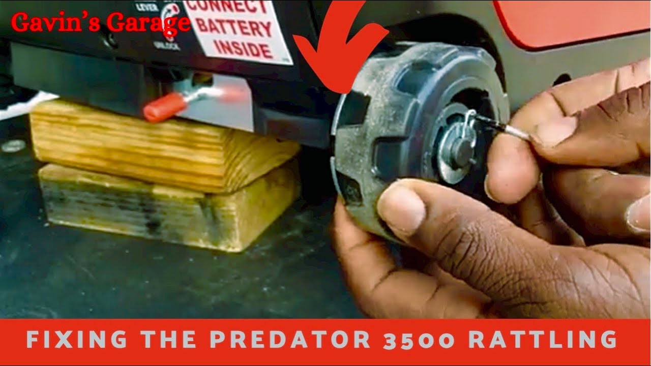 Устранение дребезжащего шума в колесе генератора Predator 3500 / Быстрое решение! Генератор Preda...