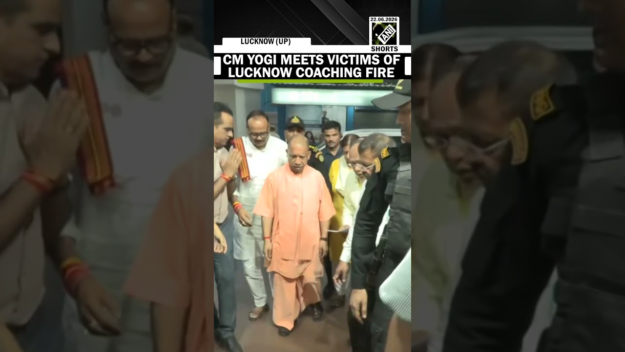 WATCH: CM Yogi visits Trauma Centre of KGMU Hospital, meets victims of Lucknow Coaching Centre fire