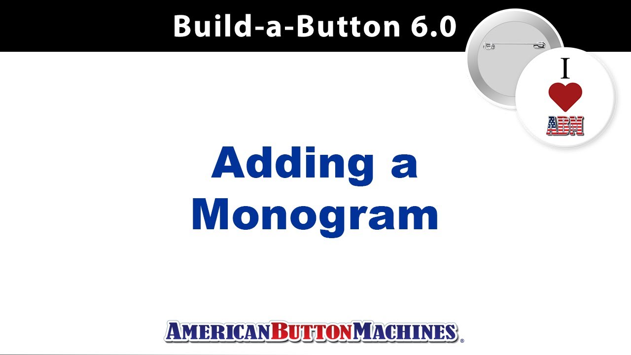 Adding a Monogram to a Button Design