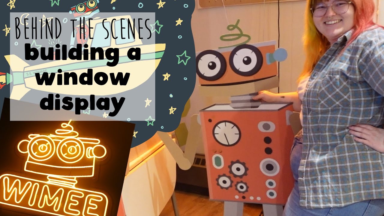 Building a Window Display for Wimee's Words in Downtown Grand Rapids, Michigan | Behind the Scenes