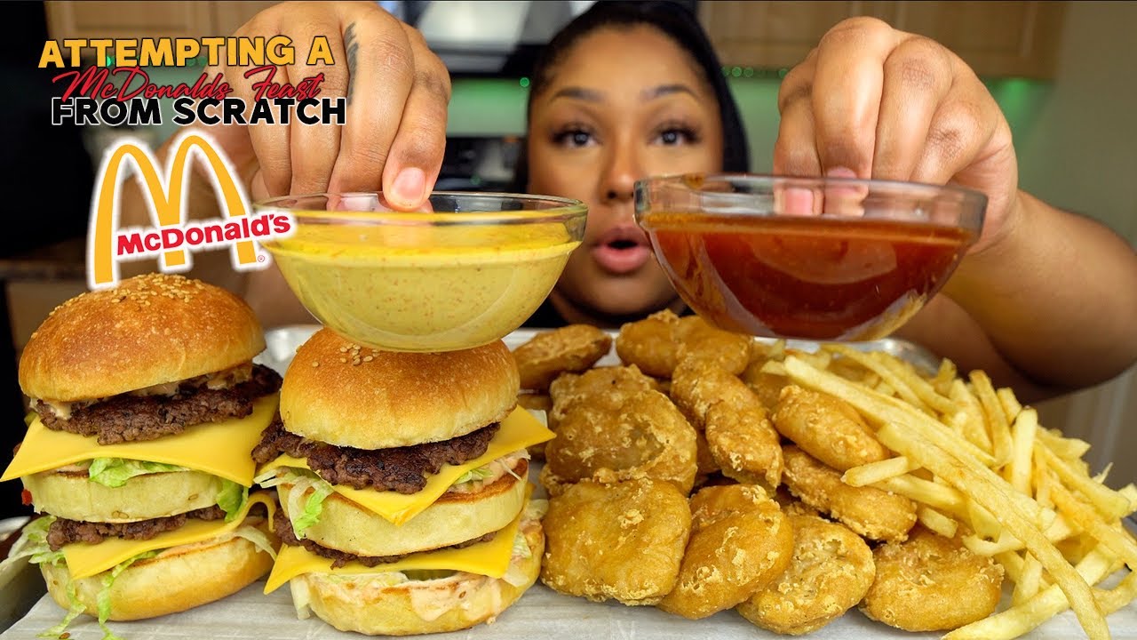 MAKING MY MCDONALDS ORDER FROM SCRATCH | ACTUAL RECIPE + MUKBANG