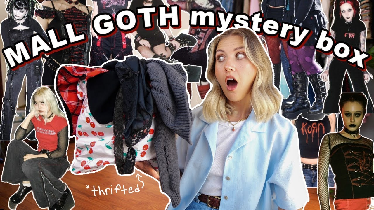 I bought a MALL GOTH thrift store mystery box and this may be the best one I've EVER bought!