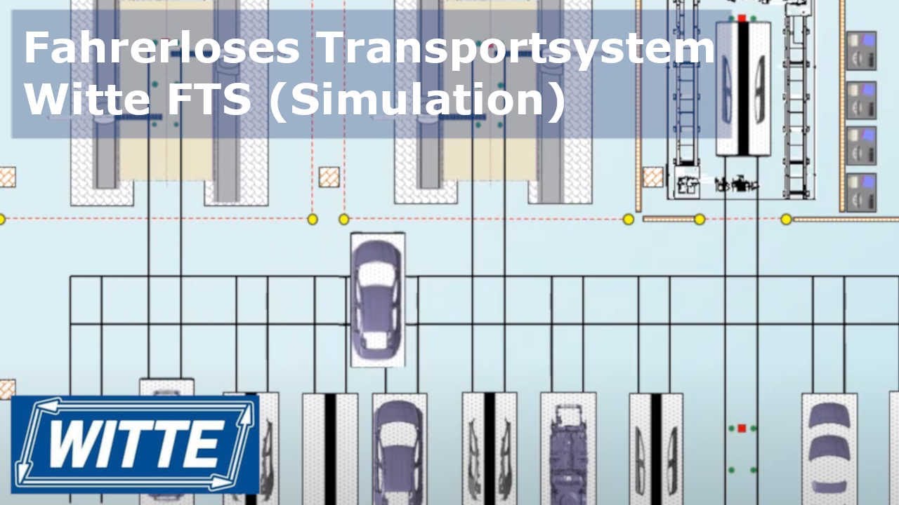 Fahrerloses Transportsystem Witte FTS (Simulation)