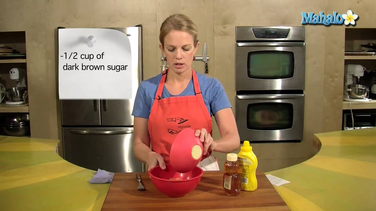 How to Make a Yellow Mustard Glaze For Ham