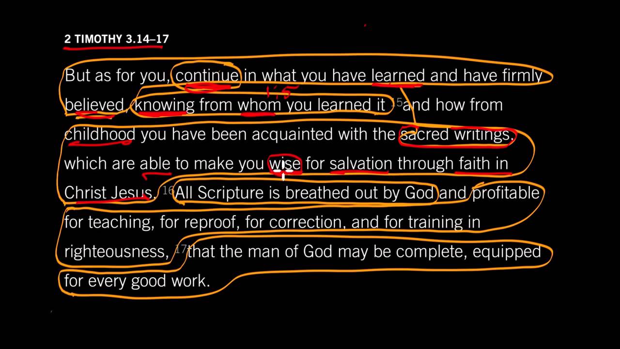 2 Timothy 3:14–17 | Breathed Out By God - John Piper
