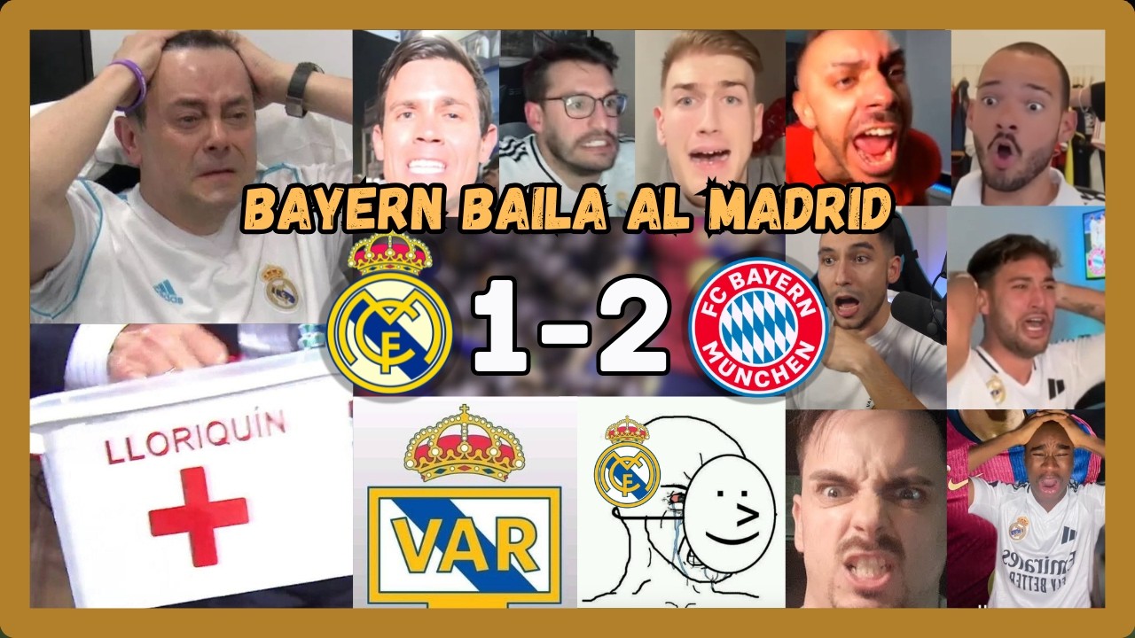 🤣🔥LOS MEJORES LLOROS MADRIDISTAS EN EL MADRID 1 BAYERN 2 (EL BAYERN MENEA AL MADRID)