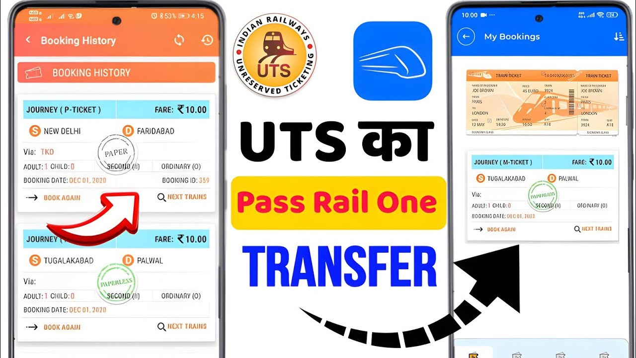 How to transfer uts ticket to railone | UTS season ticket transfer to railone app | UTS Pass Rail 