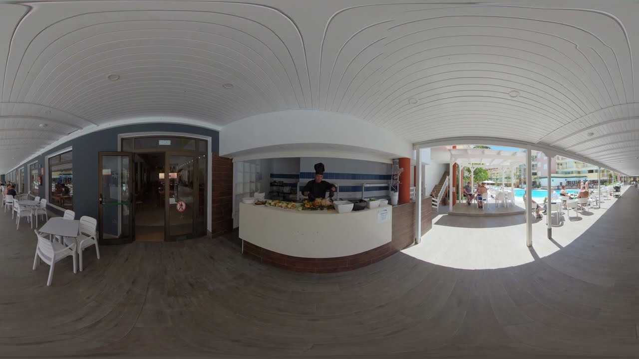 Hotel Chatur Costa Caleta 3* VIRTUAL TOUR, SNACK BAR, Fuerteventura, 4K, 360&deg; VR MOVIES