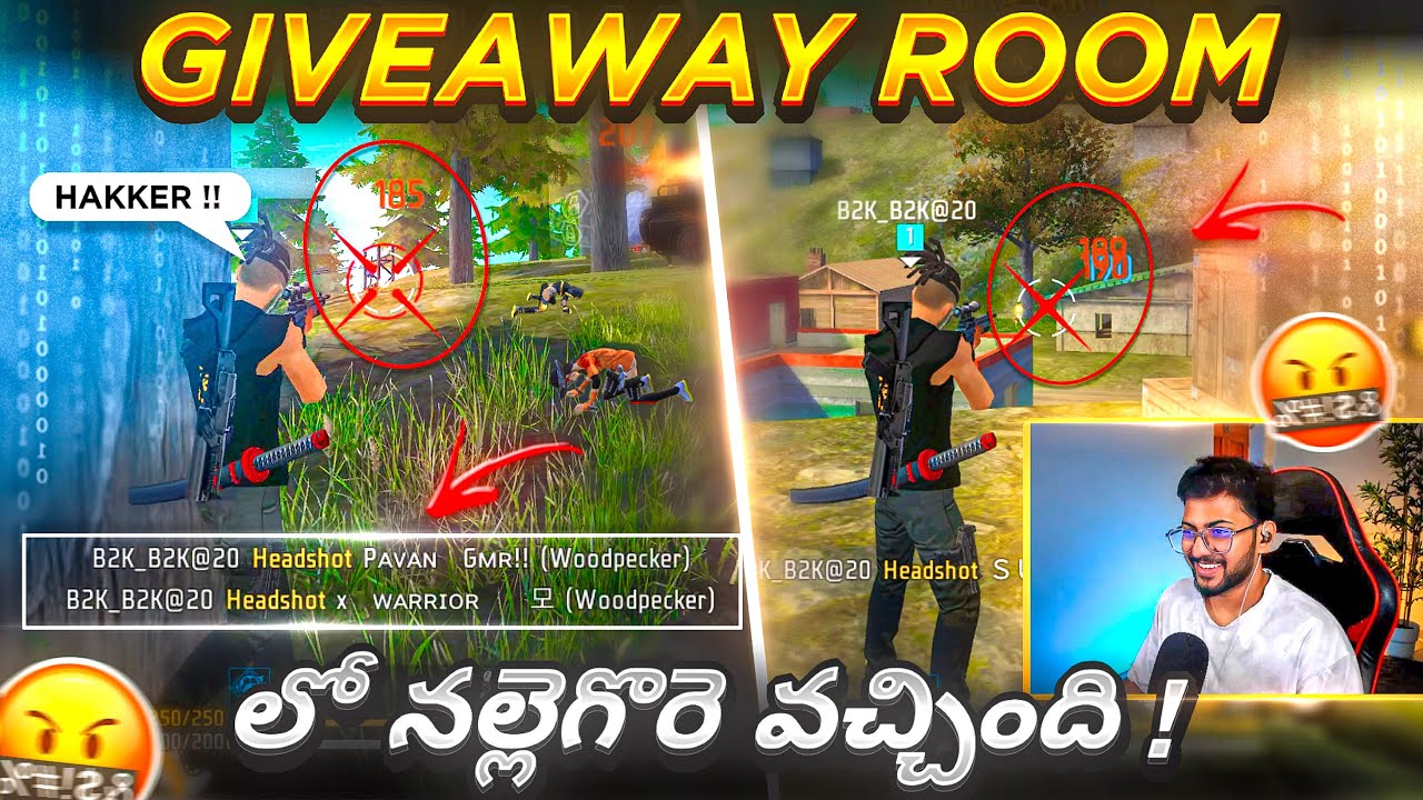 Hakker In MBG Giveaway Custom Room 🤐 Dorikinduu Ninja KId 🔥 - Free Fire Telugu - TEAM MBG