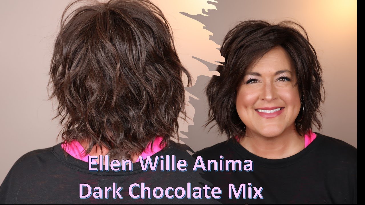 Ellen Wille ANIMA in Dark Chocolate Mix | WIG REVIEW | Brand new style for 2022 | Heat Friendly!
